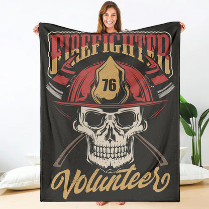 Volunteer Firefighter Print Blanket