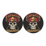Volunteer Firefighter Print Car Coasters