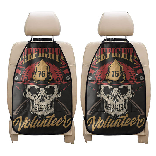 Volunteer Firefighter Print Car Seat Organizers