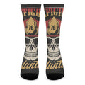 Volunteer Firefighter Print Crew Socks