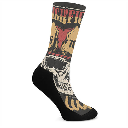 Volunteer Firefighter Print Crew Socks