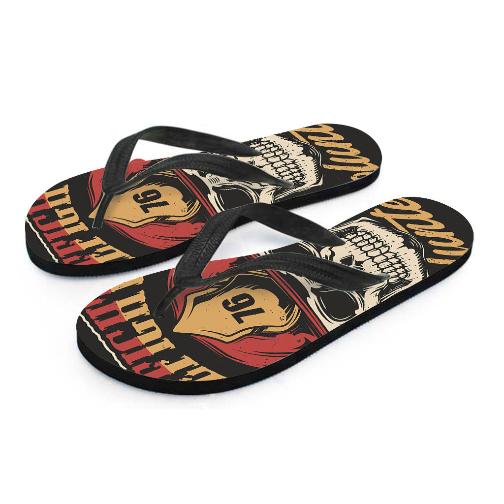 Volunteer Firefighter Print Flip Flops