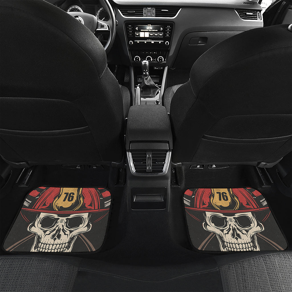 Volunteer Firefighter Print Front and Back Car Floor Mats