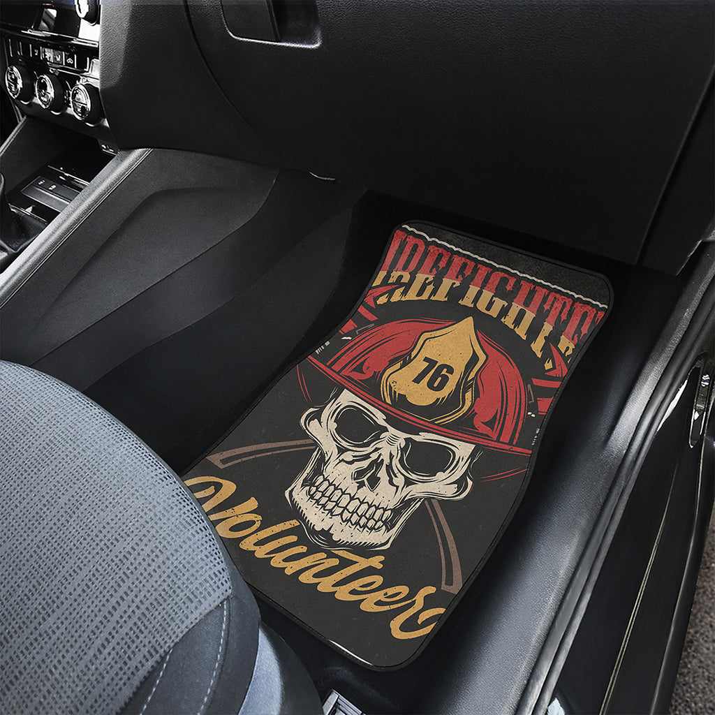Volunteer Firefighter Print Front and Back Car Floor Mats