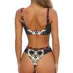 Volunteer Firefighter Print Front Bow Tie Bikini