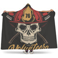 Volunteer Firefighter Print Hooded Blanket