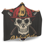 Volunteer Firefighter Print Hooded Blanket