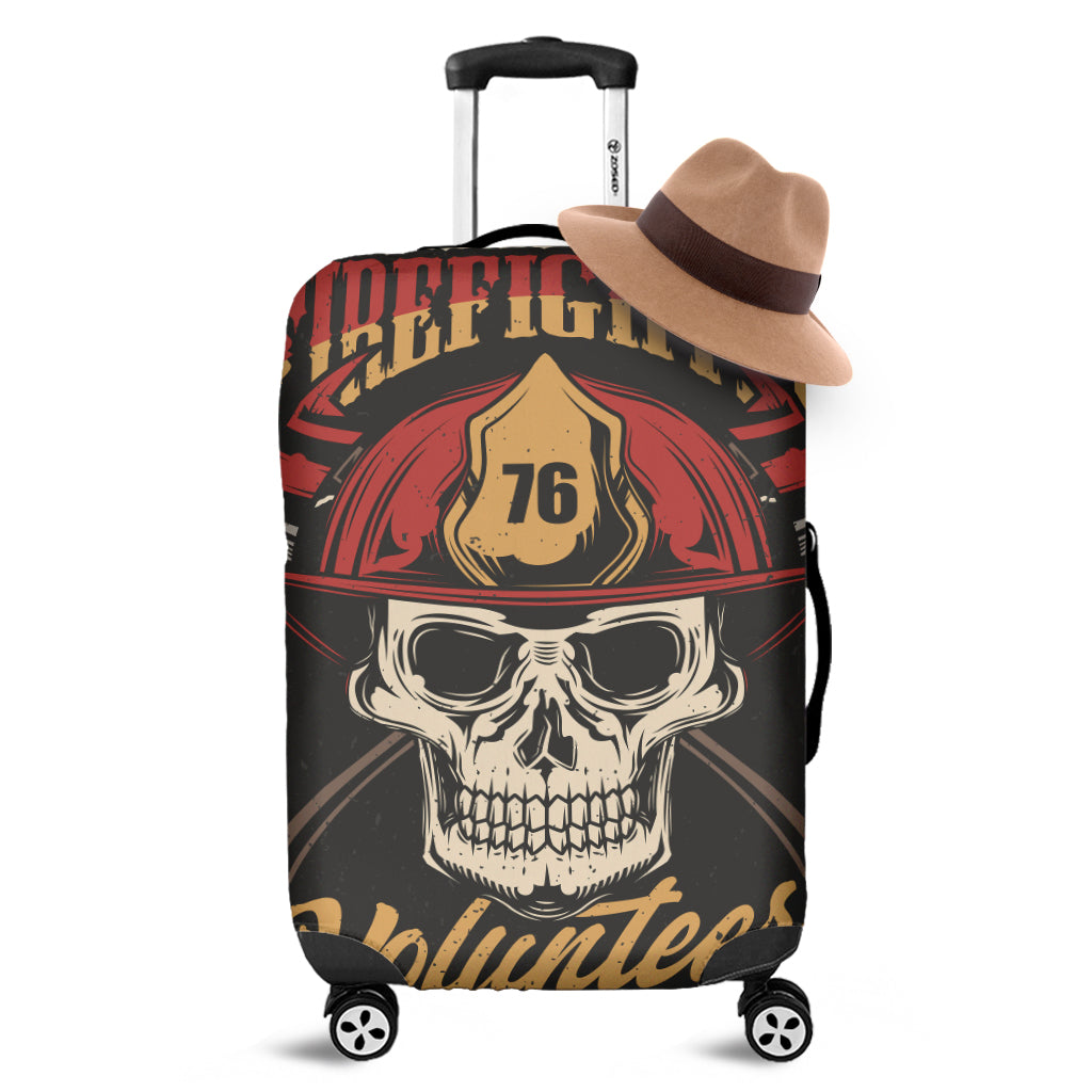 Volunteer Firefighter Print Luggage Cover