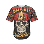 Volunteer Firefighter Print Men's Baseball Jersey