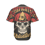 Volunteer Firefighter Print Men's Baseball Jersey