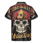 Volunteer Firefighter Print Men's Short Sleeve Shirt