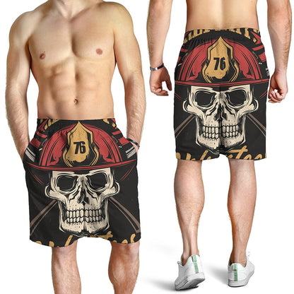 Volunteer Firefighter Print Men's Shorts