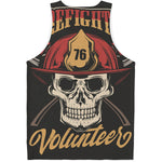 Volunteer Firefighter Print Men's Tank Top