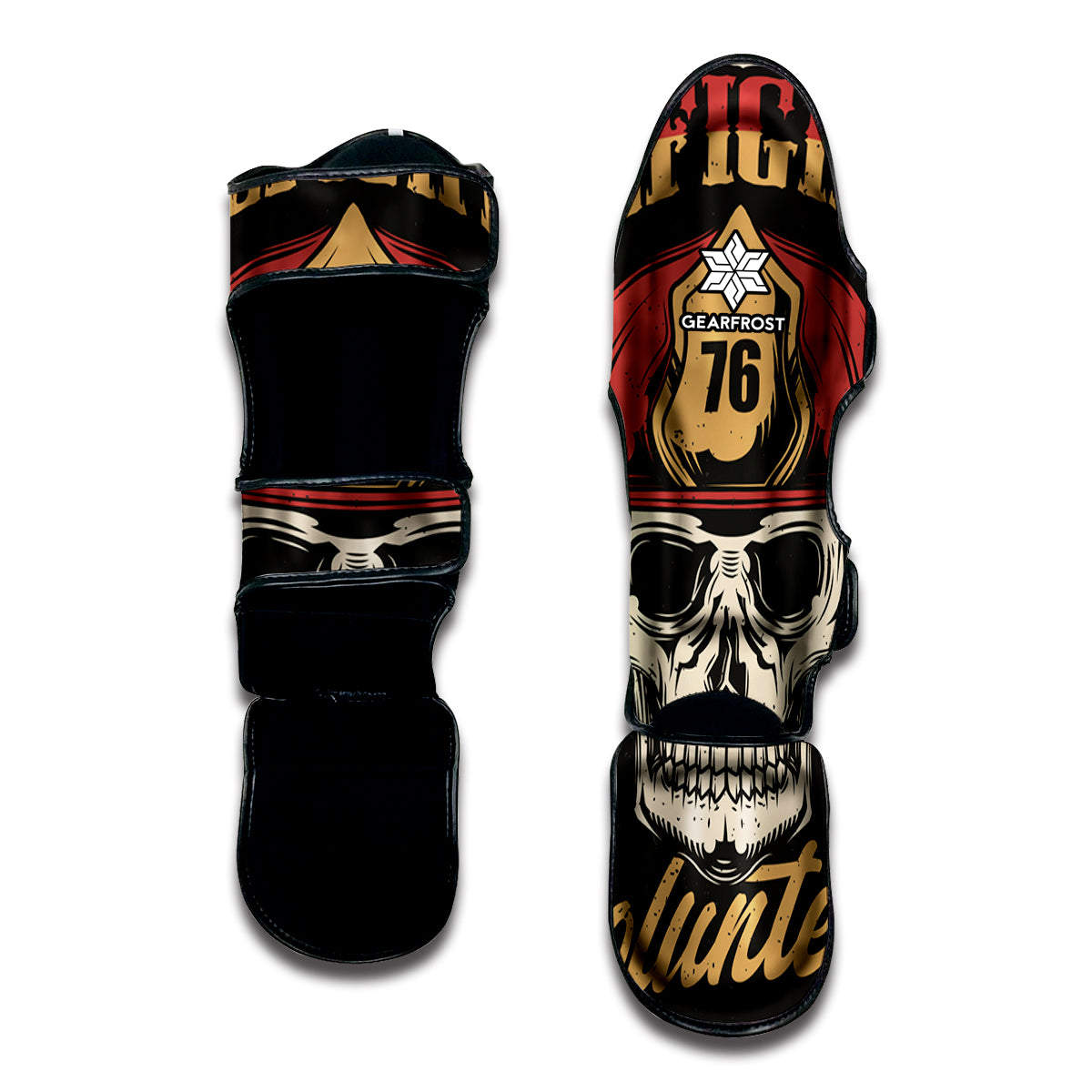 Volunteer Firefighter Print Muay Thai Shin Guard