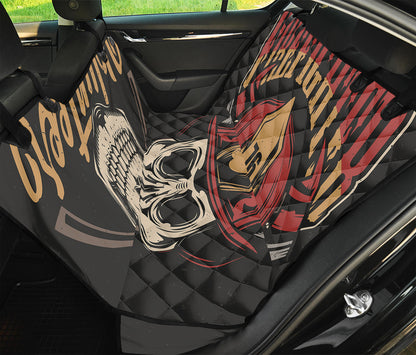 Volunteer Firefighter Print Pet Car Back Seat Cover