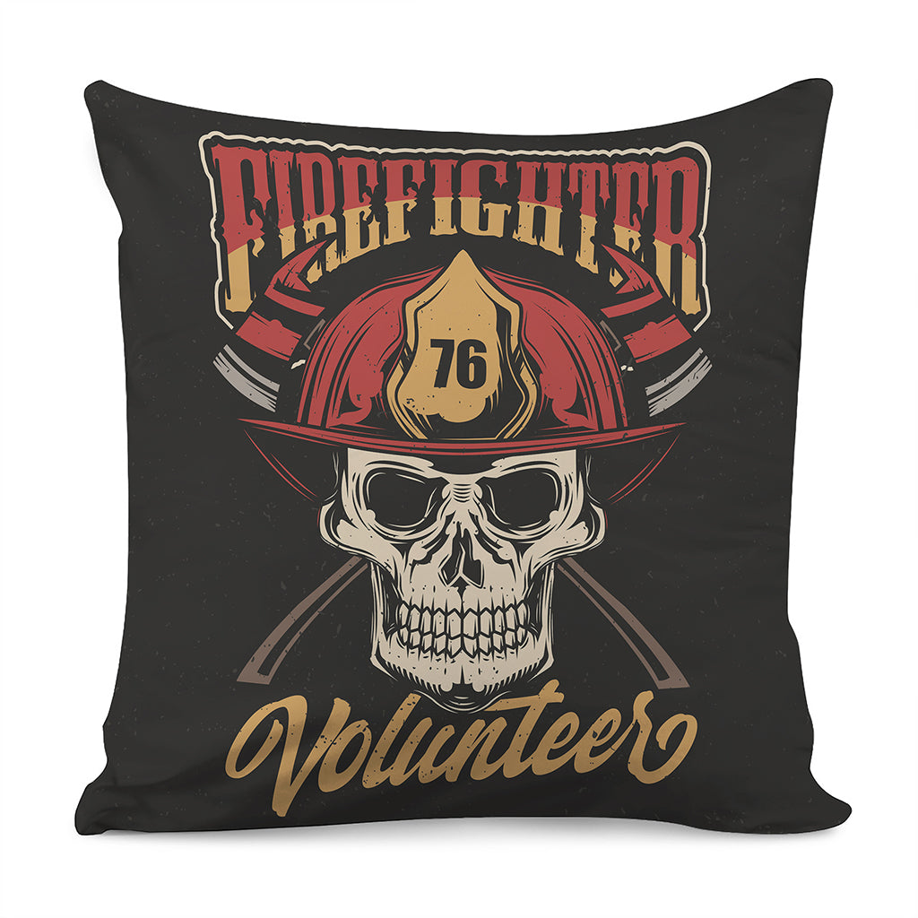 Volunteer Firefighter Print Pillow Cover