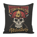 Volunteer Firefighter Print Pillow Cover