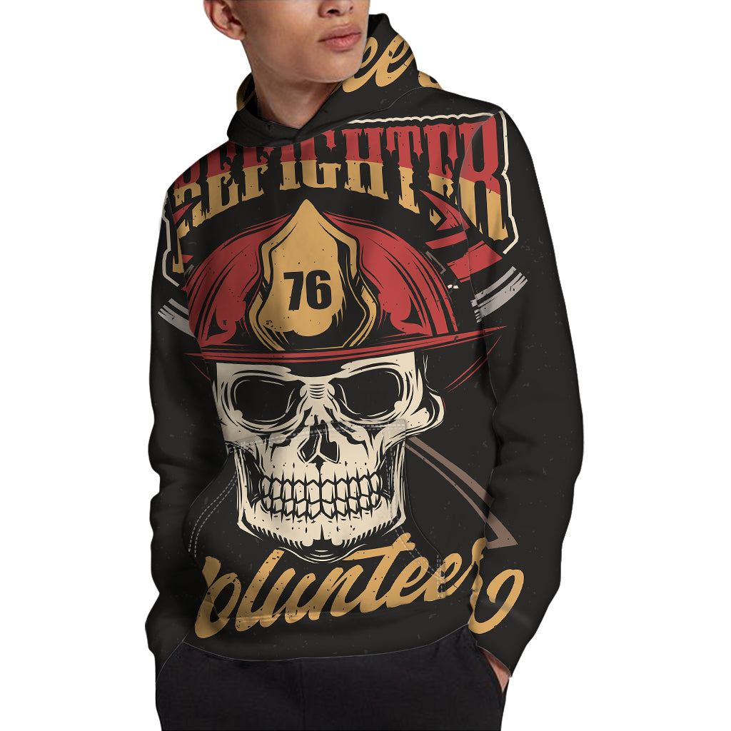 Volunteer Firefighter Print Pullover Hoodie