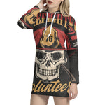 Volunteer Firefighter Print Pullover Hoodie Dress
