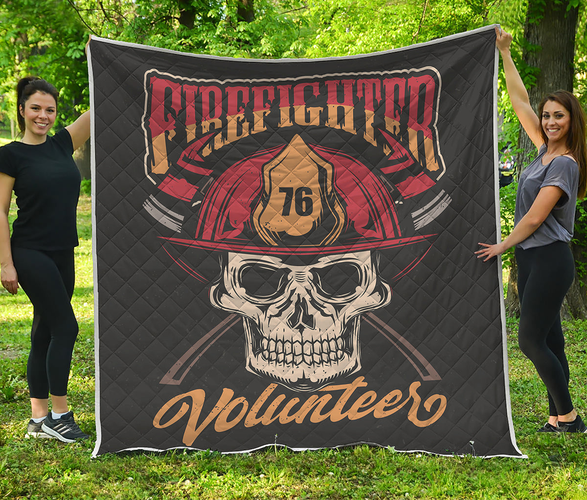 Volunteer Firefighter Print Quilt