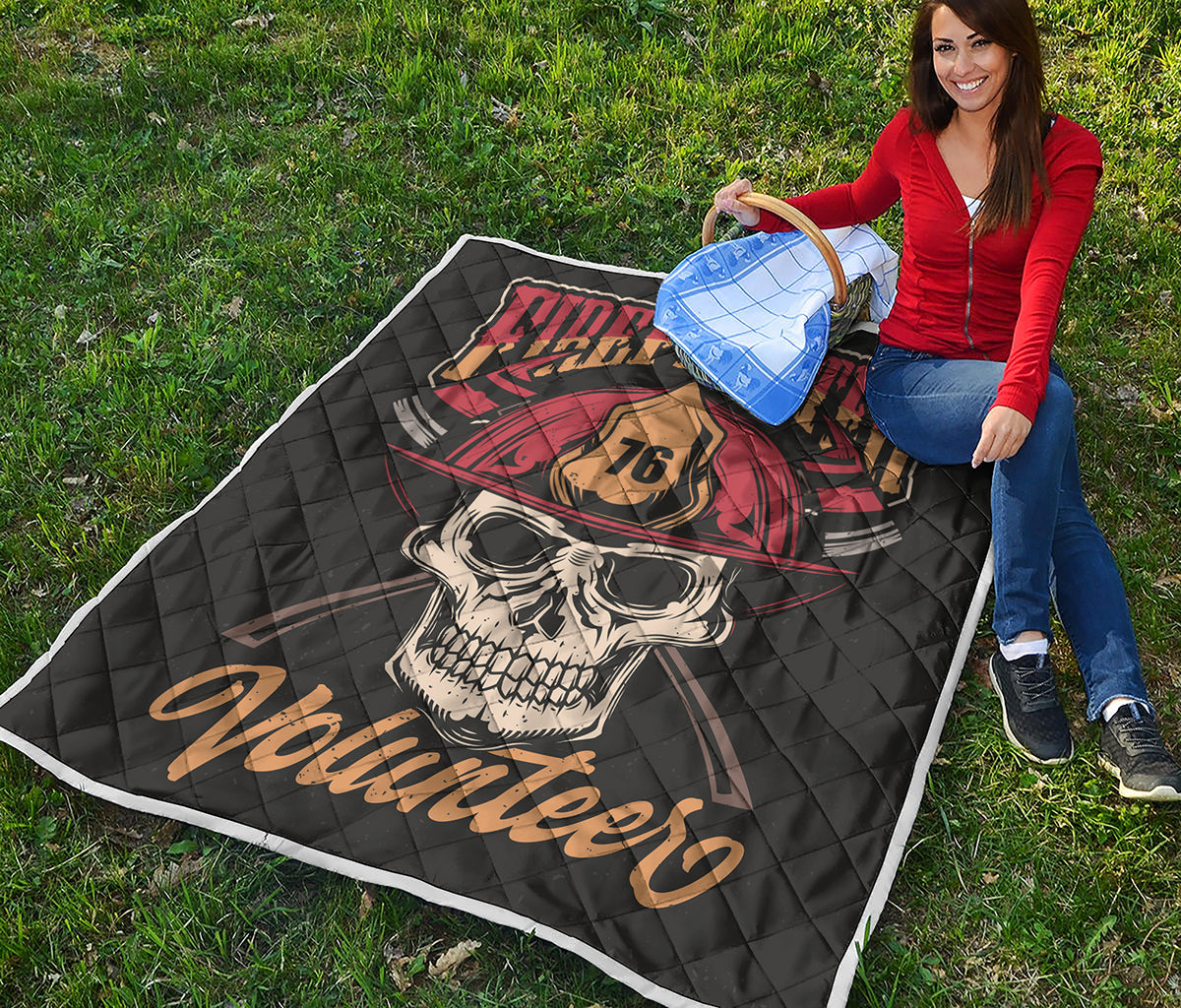 Volunteer Firefighter Print Quilt