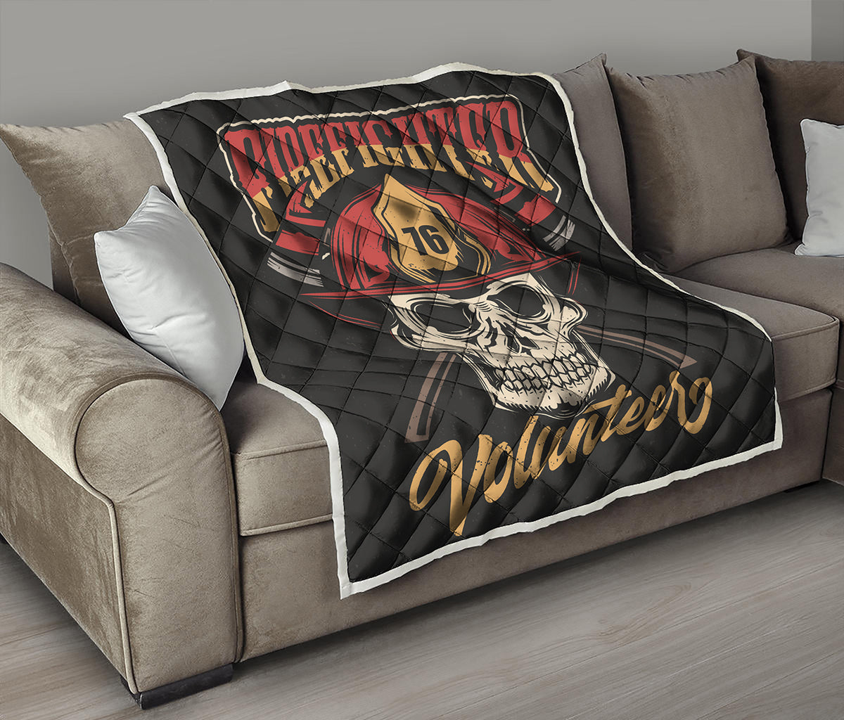 Volunteer Firefighter Print Quilt
