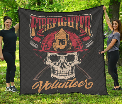 Volunteer Firefighter Print Quilt