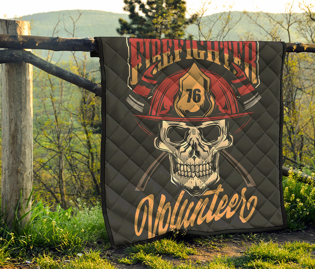 Volunteer Firefighter Print Quilt