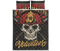 Volunteer Firefighter Print Quilt Bed Set