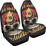 Volunteer Firefighter Print Universal Fit Car Seat Covers