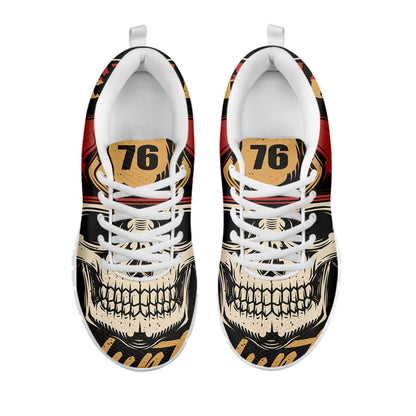 Volunteer Firefighter Print White Sneakers