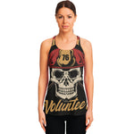 Volunteer Firefighter Print Women's Racerback Tank Top