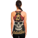Volunteer Firefighter Print Women's Racerback Tank Top