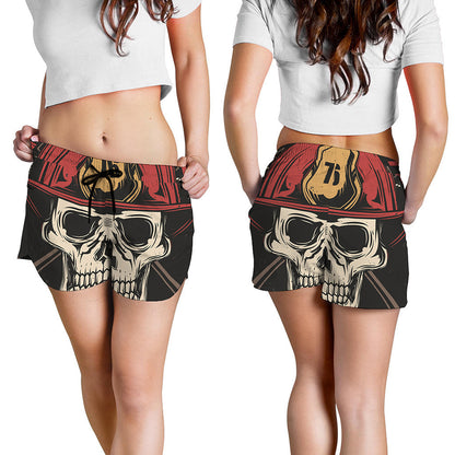 Volunteer Firefighter Print Women's Shorts
