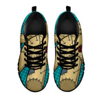 Voodoo Doll Print Black Sneakers