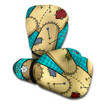 Voodoo Doll Print Boxing Gloves