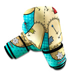 Voodoo Doll Print Boxing Gloves