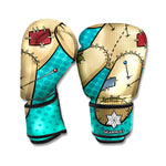 Voodoo Doll Print Boxing Gloves