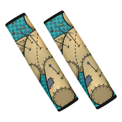 Voodoo Doll Print Car Seat Belt Covers