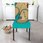 Voodoo Doll Print Dining Chair Slipcover