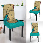 Voodoo Doll Print Dining Chair Slipcover