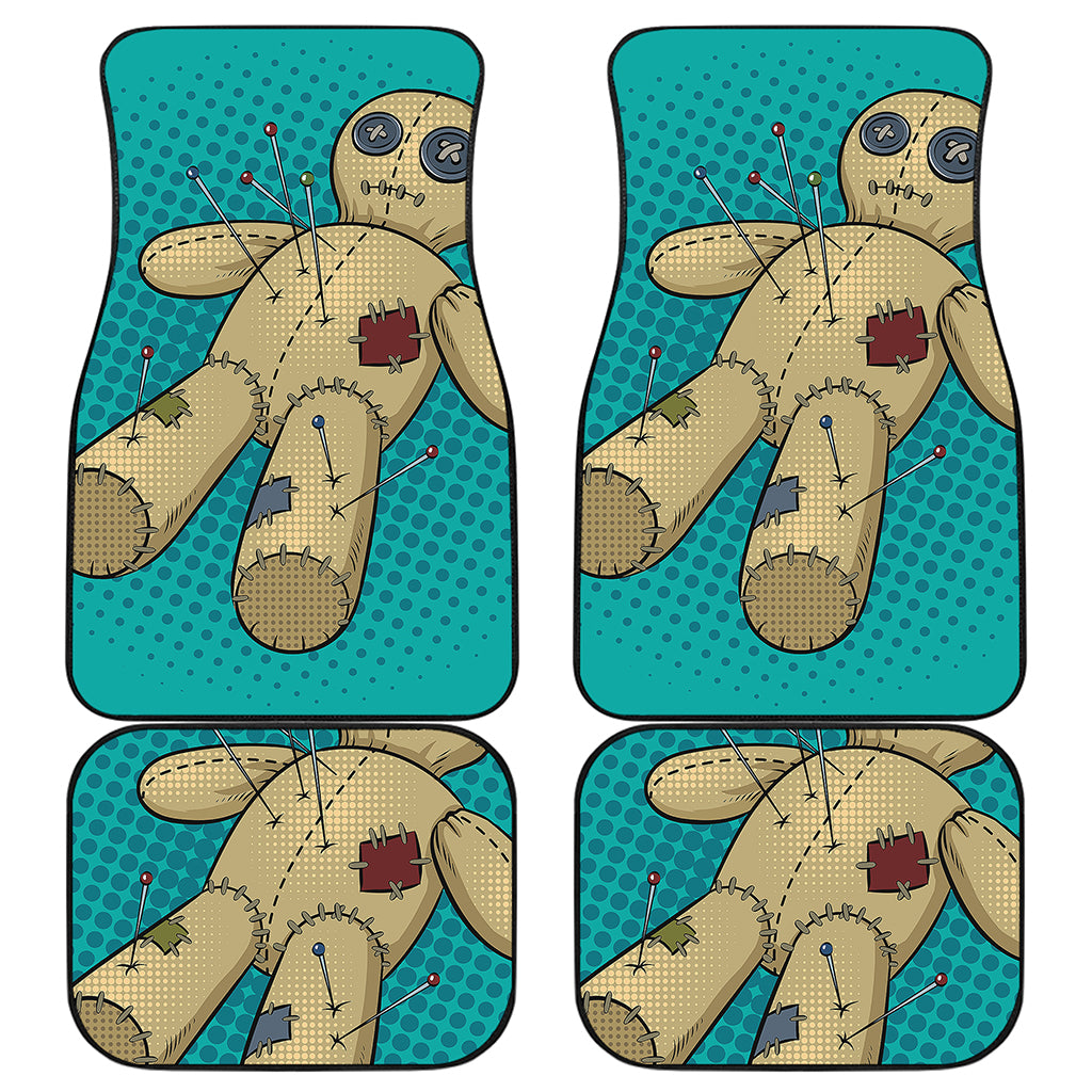 Voodoo Doll Print Front and Back Car Floor Mats