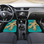 Voodoo Doll Print Front and Back Car Floor Mats