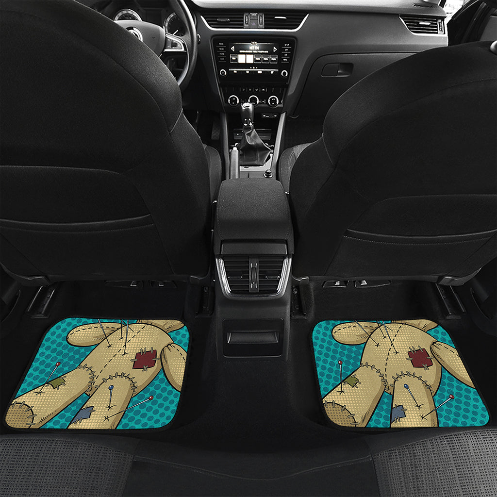 Voodoo Doll Print Front and Back Car Floor Mats