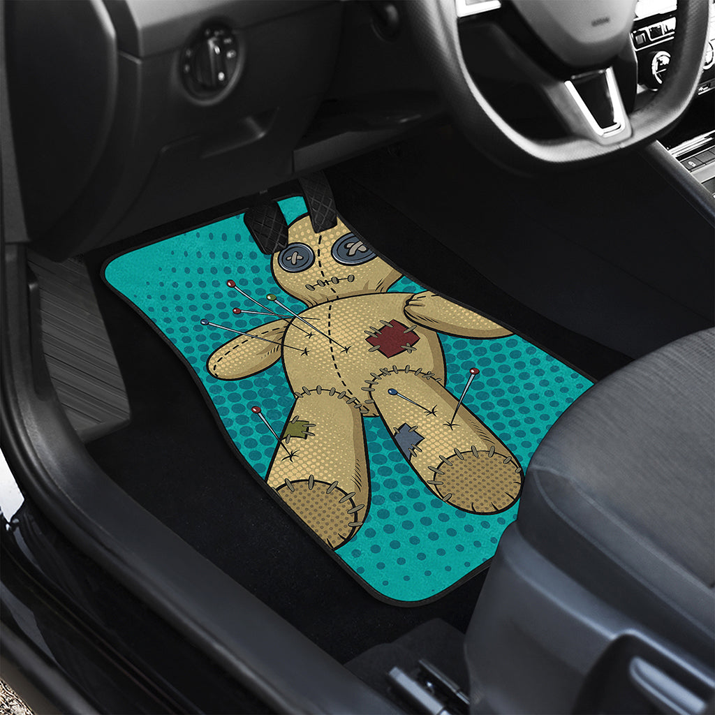 Voodoo Doll Print Front and Back Car Floor Mats