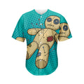 Voodoo Doll Print Men's Baseball Jersey
