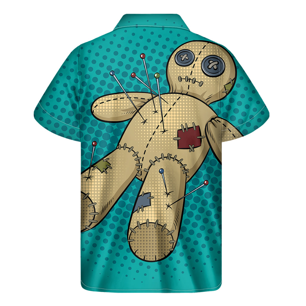 Voodoo Doll Print Men's Short Sleeve Shirt