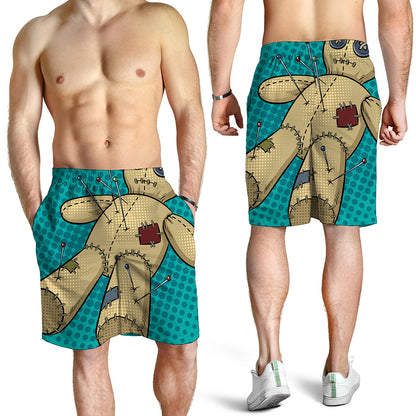 Voodoo Doll Print Men's Shorts