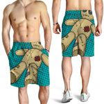 Voodoo Doll Print Men's Shorts