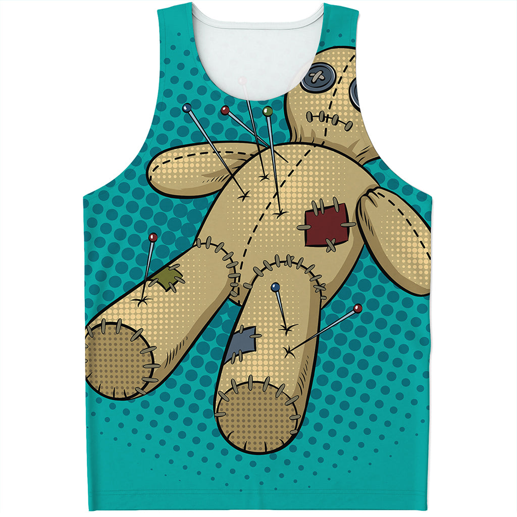 Voodoo Doll Print Men's Tank Top